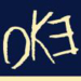 Logo Okręgowej Komisji Egzaminacyjnej w Krakowie - litery OKE - litera E odwrócona w lewą stronę - i napis z nazwą Okręgowa Komisja Egzaminacyjna w Krakowie